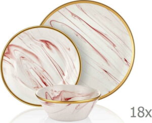 18dílný set porcelánového nádobí Mia Lucid Rose Mia