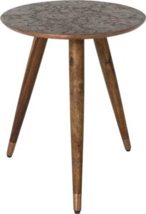 Měděný odkládací stolek Dutchbone Bast