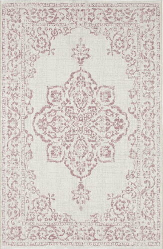 Červeno-krémový venkovní koberec Bougari Tilos