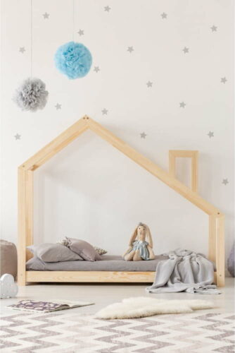 Domečková postel z borovicového dřeva Adeko Mila DMS