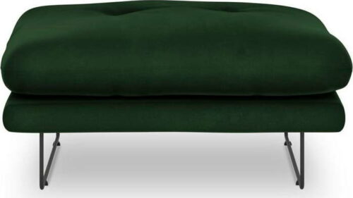 Lahvově zelený puf se sametovým potahem Windsor & Co Sofas Gravity Windsor & Co Sofas
