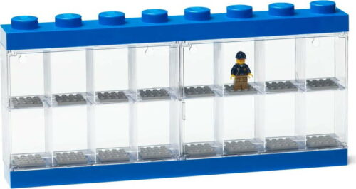 Modrá sběratelská skříňka na 16 minifigurek LEGO® LEGO