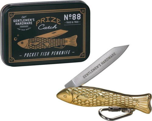 Nožík ve tvaru rybičky ve zlaté barvě Gentlemen's Hardware Gentlemen's Hardware