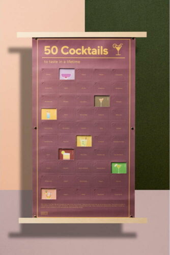 Plakát DOIY 50 Coctails to Taste