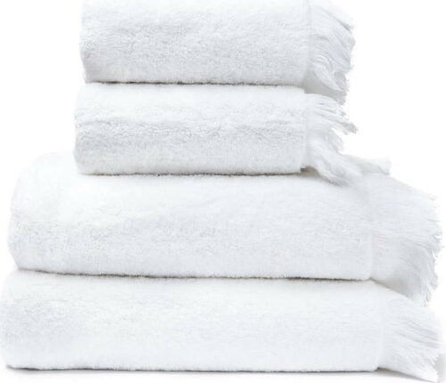 Sada 2 bílých ručníků a 2 osušek ze 100% bavlny Bonami