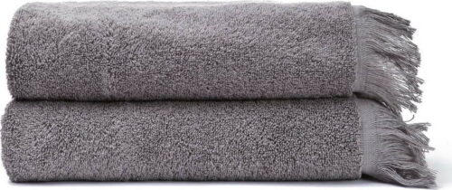 Sada 2 šedých ručníků ze 100% bavlny Bonami