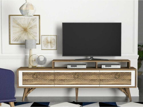 TV komoda v dekoru ořechového dřeva Rosso Tera Home