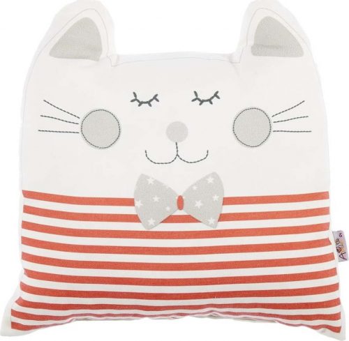 Červený dětský polštářek s příměsí bavlny Mike & Co. NEW YORK Pillow Toy Big Cat