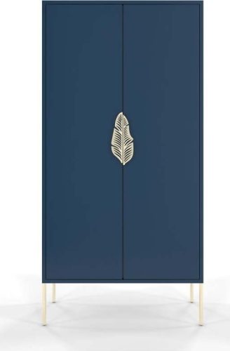 Modrá šatní skříň 80x160 cm Merlin - Skandica SKANDICA