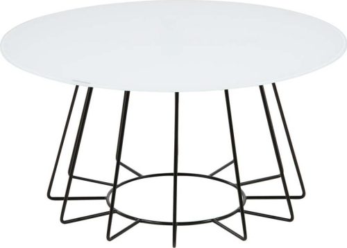 Bílý kulatý konferenční stolek ø 80 cm Casia - Actona Actona