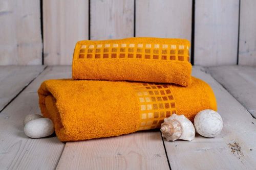 Oranžový bavlněný ručník 100x50 cm Darwin - My House My House